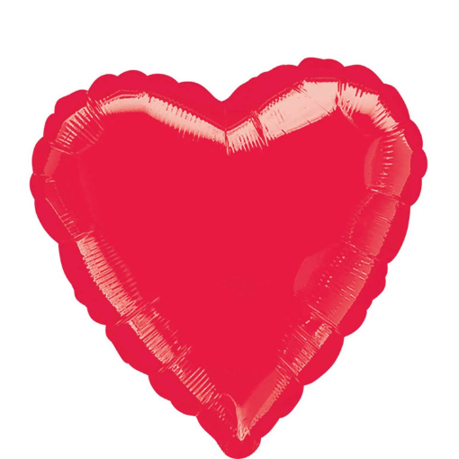 Picture of Red Heart Shape Foil Balloon 18 inch