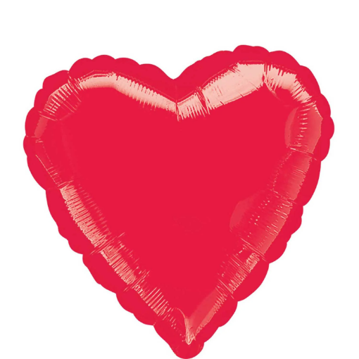 Picture of Red Heart Shape Foil Balloon 18 In.