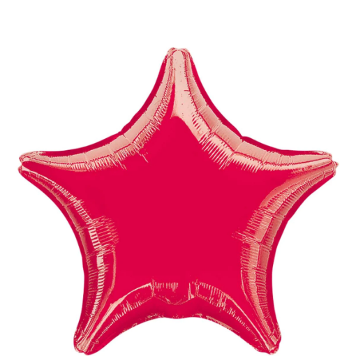Picture of Red Star Shape Foil Balloon 18 inch