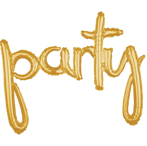Picture of Golden Party Letter Foil Balloon 45 In.