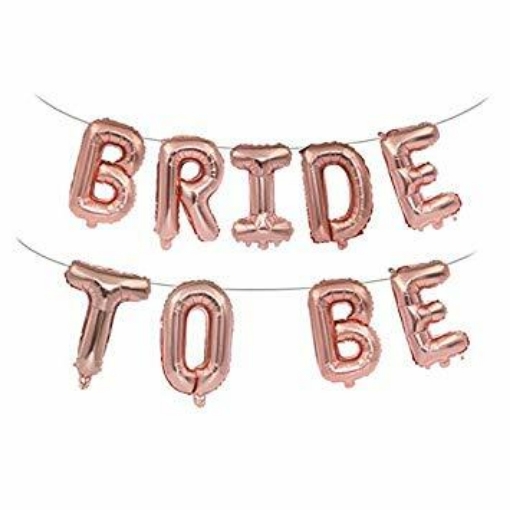 Picture of Rose Gold Bride To Be Letters Foil Balloon