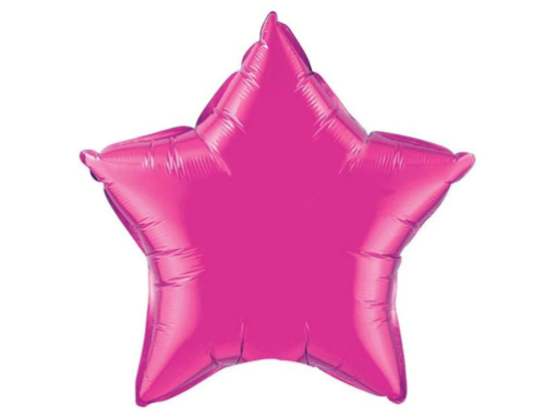 Picture of Pink Star Shape Foil Balloon 18 inch