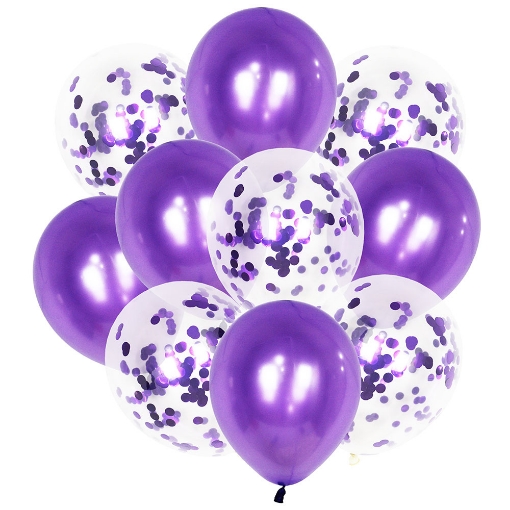 Picture of Purple balloons 10 pcs Set 