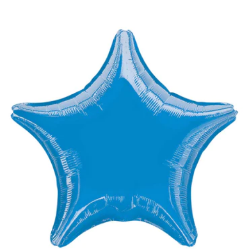 Picture of Blue Star Shape Foil Balloon 18 inch