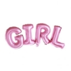 Picture of Girl Metallic Foil Letter Balloons