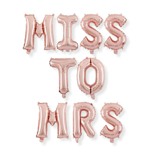 Picture of Rose Gold Miss To Mrs Foil Balloon