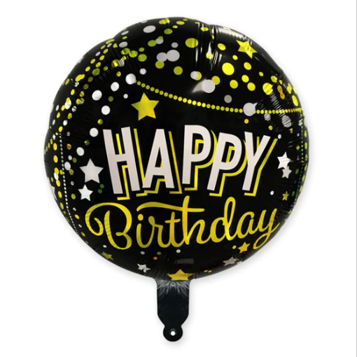 Picture of Happy Birthday Round Foil Balloon 18 In.