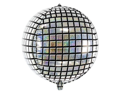 Picture of Silver Disco Ball Orbz Foil Balloon