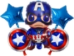 Picture of Captain America Balloon Bouquet 5 Pcs. Set