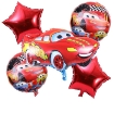 Picture of Cars Balloon Bouquet 5 Pcs. Set