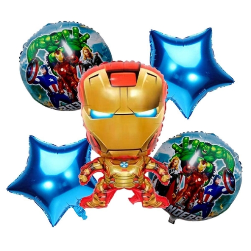 Picture of Avengers Balloon Bouquet 5 Pcs Set