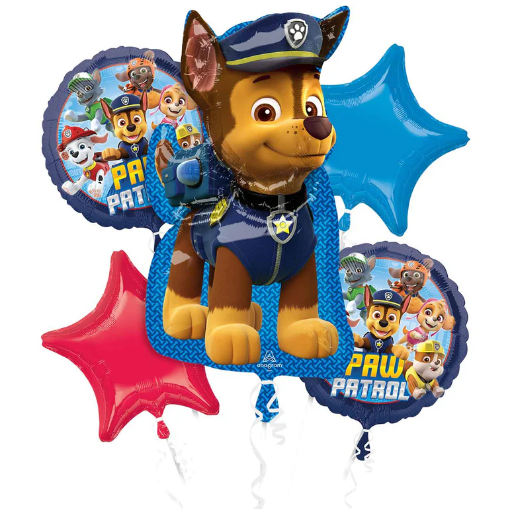 Picture of Paw Patrol Balloon Bouquet 5 Pcs Set