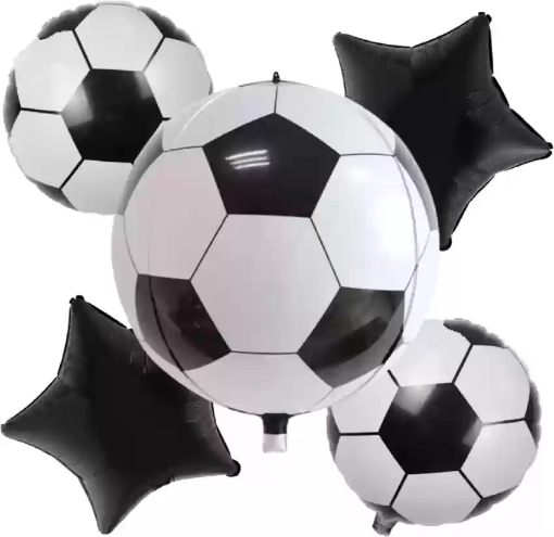 Picture of Soccer Balloon Bouquet 5 Pcs Set