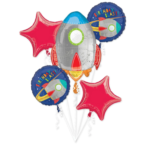 Picture of Blast Off Balloon Bouquet 5pcs