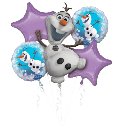 Picture of Disney Frozen Olaf Balloon Bouquet 5pcs