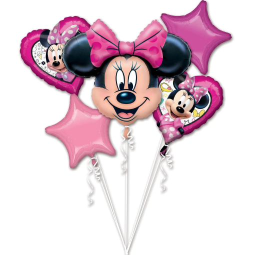 Picture of Minnie Happy Helpers Balloon Bouquet 5Pcs