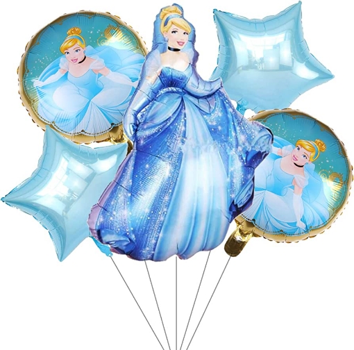 Picture of Cindrella Balloon Bouquet 5 Pcs Set