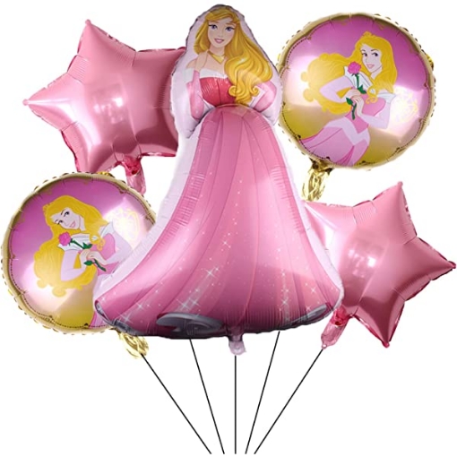 Picture of Sleeping Beauty Balloon Bouquet 5 Pcs Set