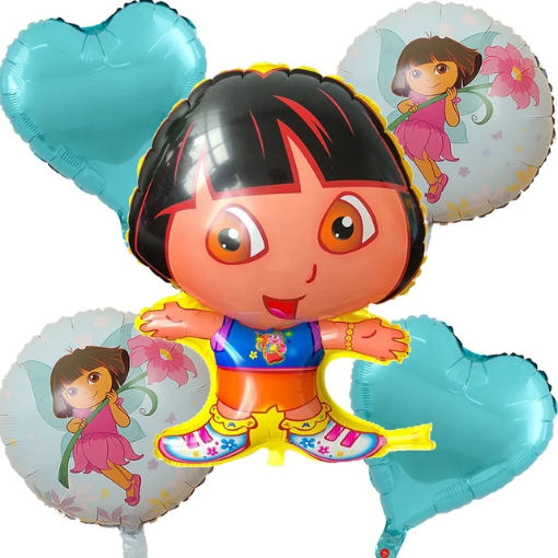 Picture of Dora Friends Balloon Bouquet 5 Pcs Set