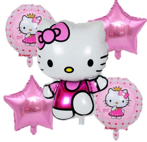 Picture of Hello Kitty Balloon Bouquet 5 Pcs Set