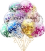 Picture of Confetti balloons 12 In. 5 Pcs. 