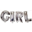 Picture of Girl Metallic Foil Letter Balloons