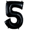 Picture of Black Number Foil Balloons