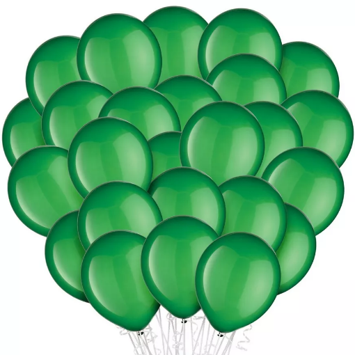 Picture of Festive Green Latex balloons 10 inch, 20 pcs