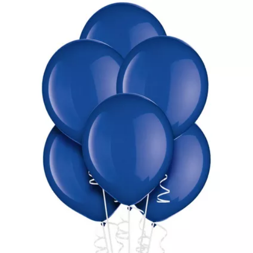 Picture of Bright Royal Blue Latex balloons 10 inch, 20 pcs 