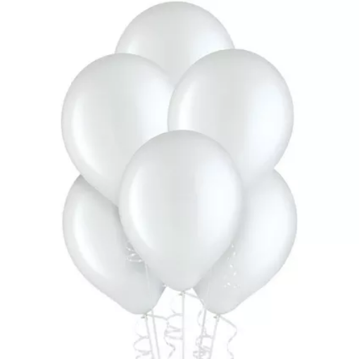 Picture of White Latex balloons 10 In. 20 Pcs.