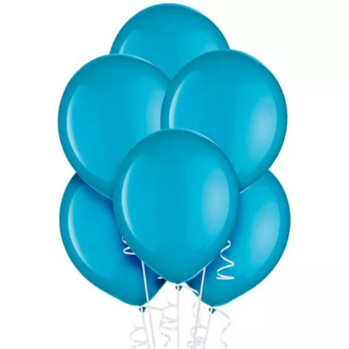 Picture of Caribbean Light Blue Latex balloons 10 Inch-20pcs