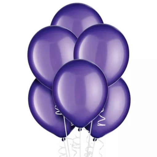 Picture of Metallic PurpleLatex balloons 12 Inch, 10 pcs