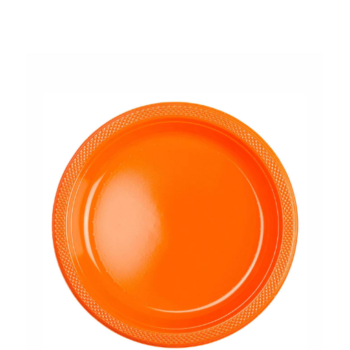 Picture of Orange Peel Plastic Plates 7In, 10Pcs