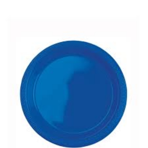 Picture of Bright Royal Blue Plates 7In, 10Pcs