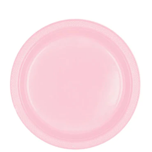 Picture of  Blush Pink Plastic Plates 9In, 10Pcs