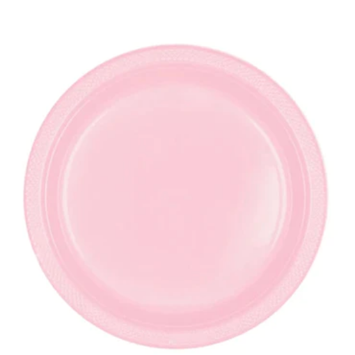 Picture of New Pink Plastic Plates 10 Pcs.