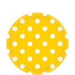 Picture of Yellow Sunshine Dots Round Party Paper Plates 10 Pcs.