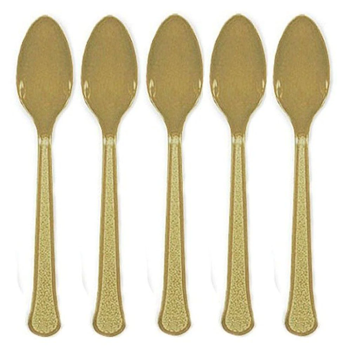 Picture of Golden Plastic Spoons 24 Pcs