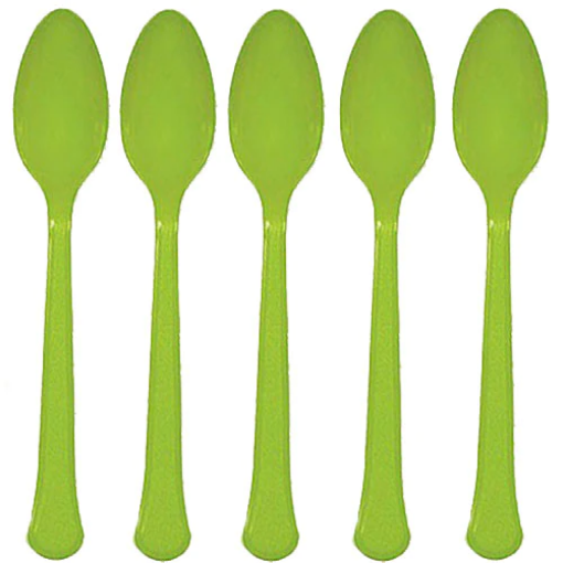 Picture of Kiwi Plastic Spoons 24 Pcs