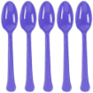 Picture of Dark Purple Plastic Spoons 20 Pcs