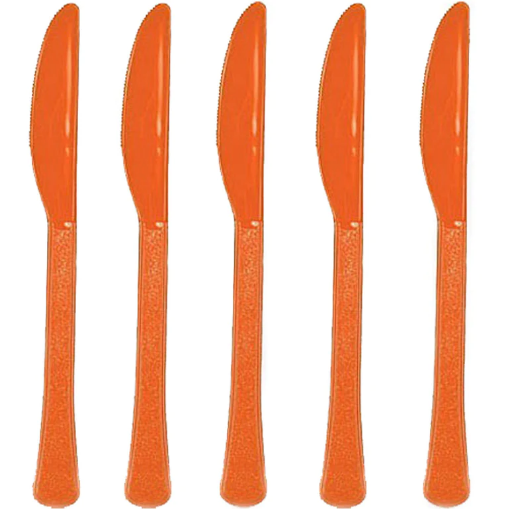Picture of Orange Peel Plastic Knives 24 Pcs