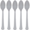 Picture of Silver Plastic Spoons 20 Pcs