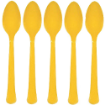 Picture of Yellow Sunshine Plastic Spoons 20 Pcs