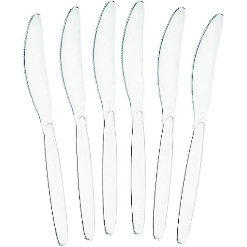 Picture of Clear  Plastic Knives 24 Pcs