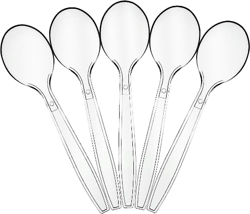 Picture of Clear Plastic Spoons 20 Pcs