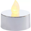 Picture of Metallic Silver Tealight Flameless LED Candle