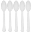 Picture of Frosty White Plastic Spoons 20 pcs