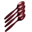 Picture of Maroon Red Plastic Spoons 20 pcs