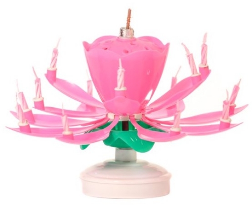 Picture of Musical Flower Candle