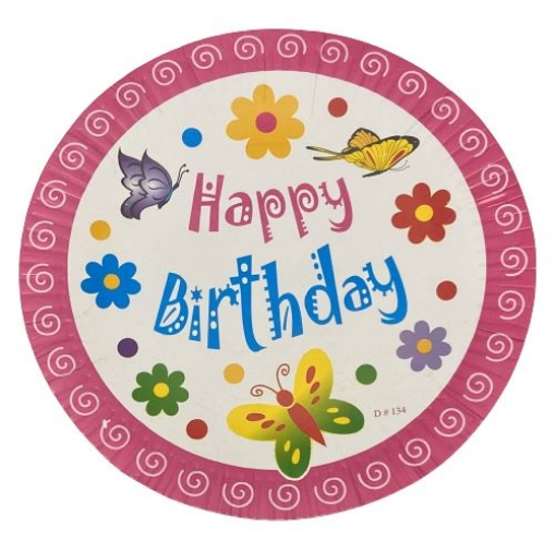Picture of Kids Birthday Party Plates 7in, 10 pcs 